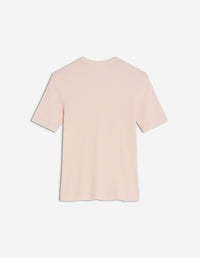 Baby Fox T-shirt with patch - Pale Pink