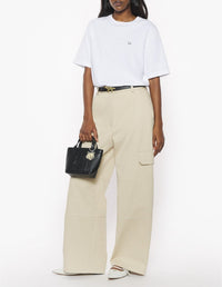 Baby Fox T-shirt with patch - White