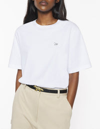 Baby Fox T-shirt with patch - White