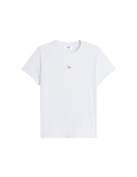 T-shirt Baby Fox court avec écusson - White
