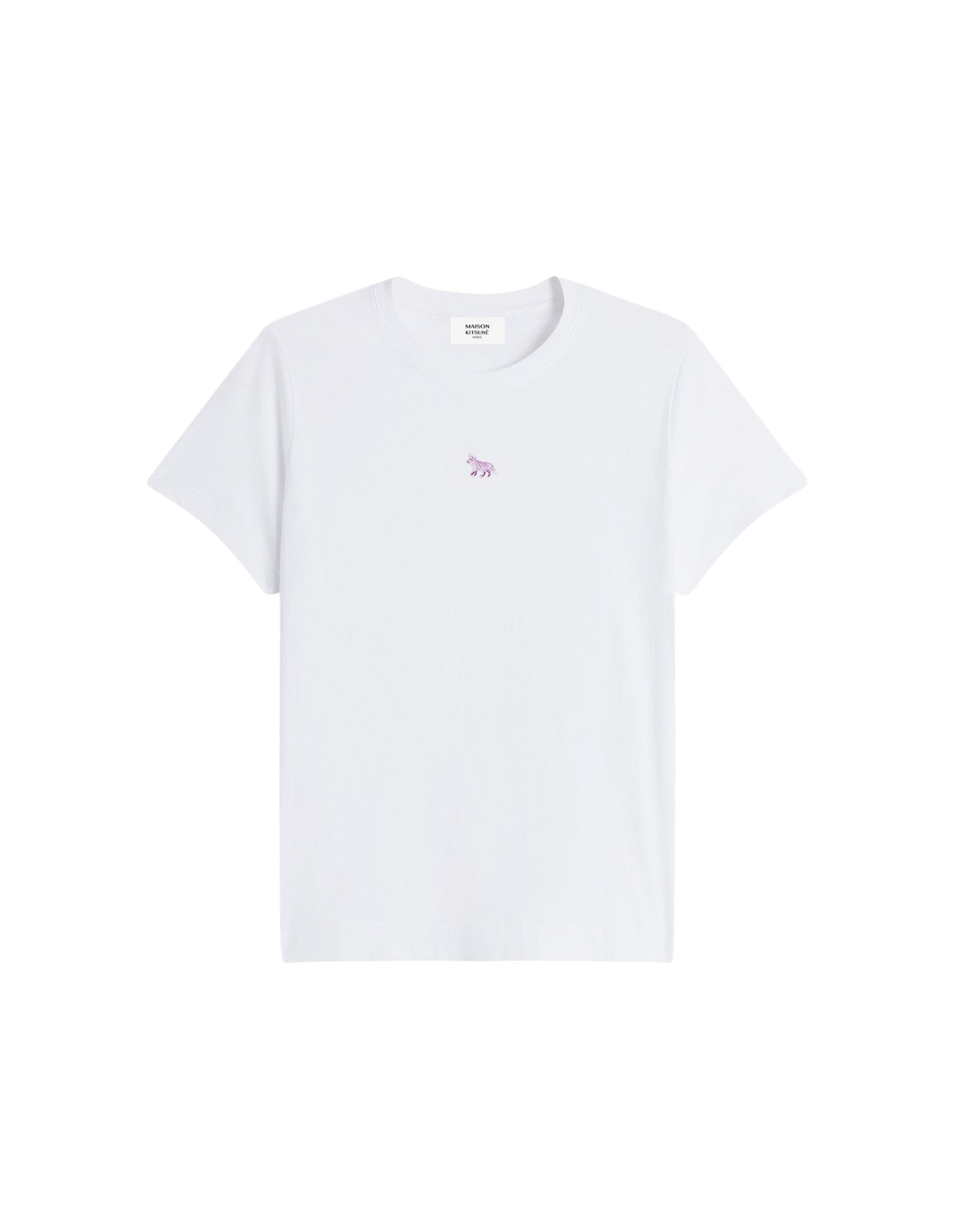 T-shirt Baby Fox court avec écusson - White