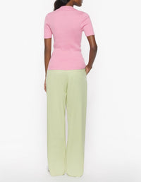 Baby Fox polo shirt with wool badge - Strawberry