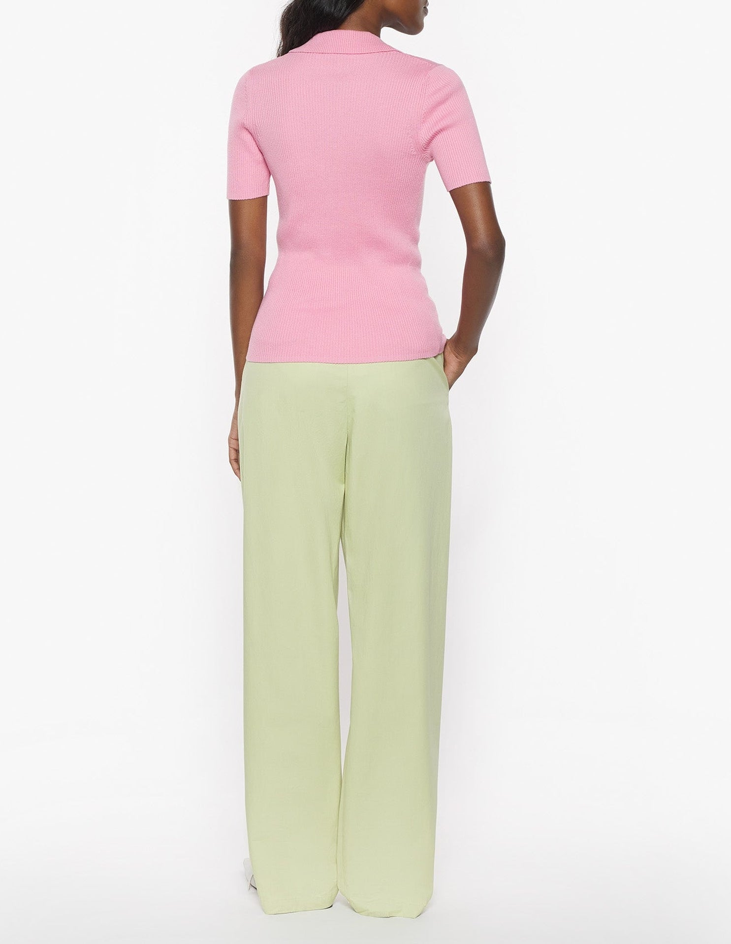 Baby Fox polo shirt with wool badge - Strawberry