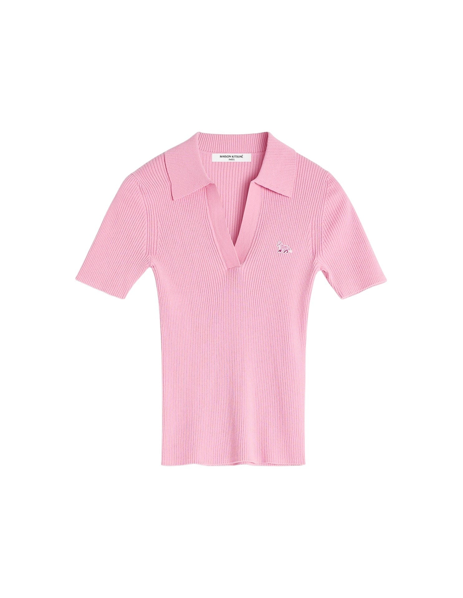 Polo Baby Fox avec écusson en laine - Fraise