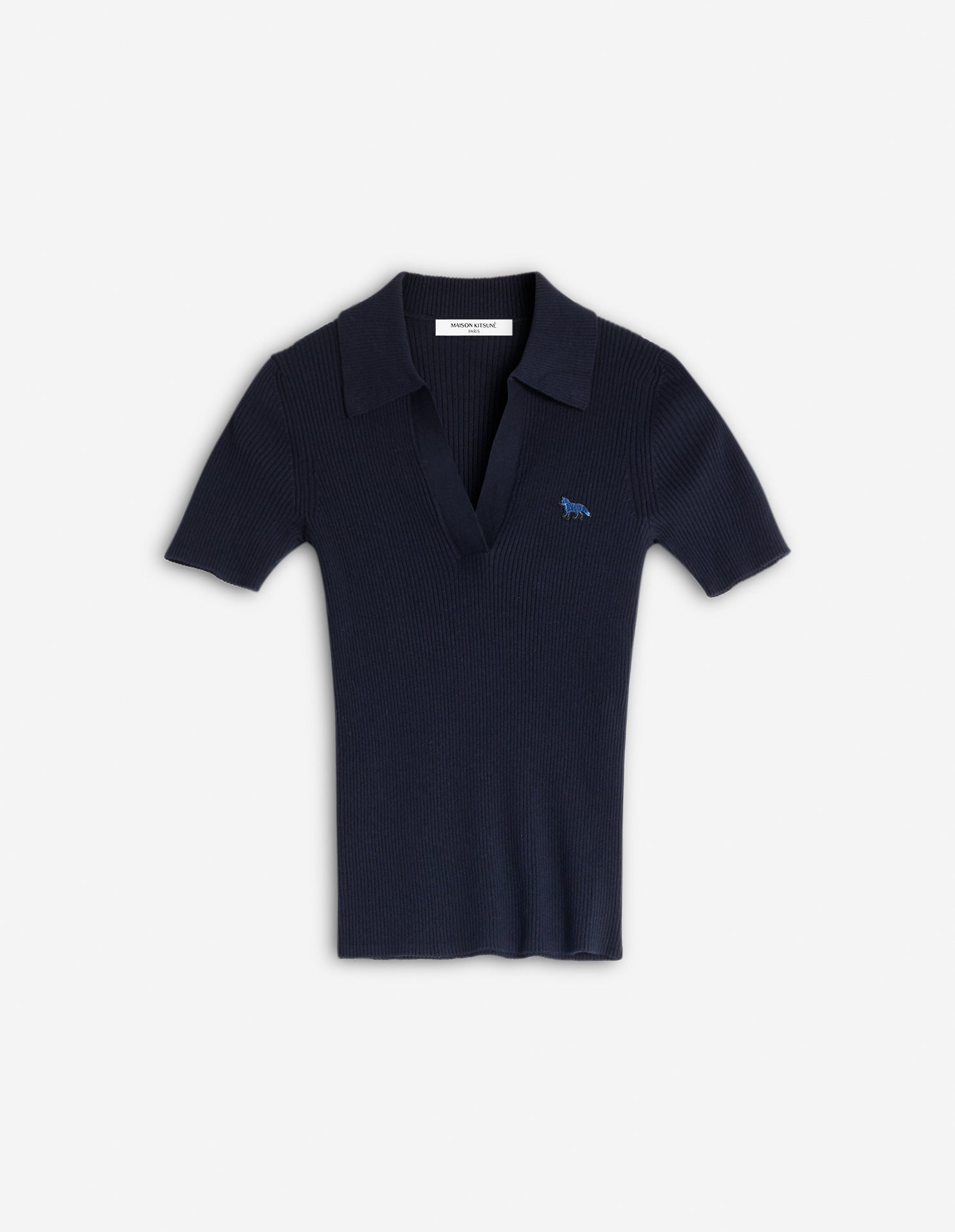 Polo Baby Fox avec écusson en laine - Navy