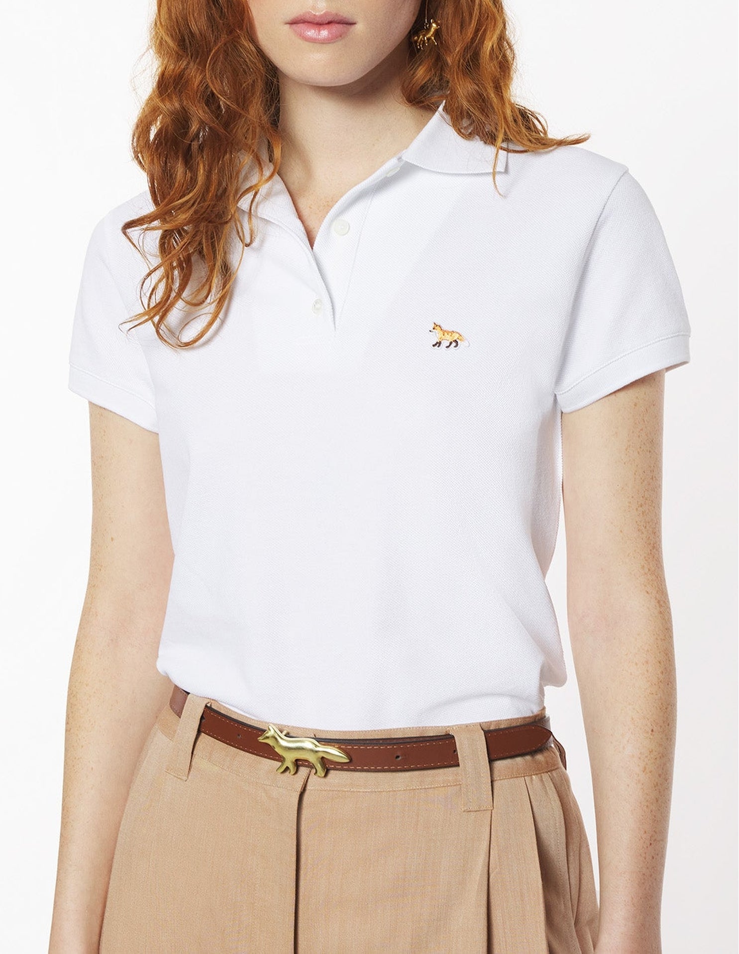 Polo Baby Fox à manches courtes - White