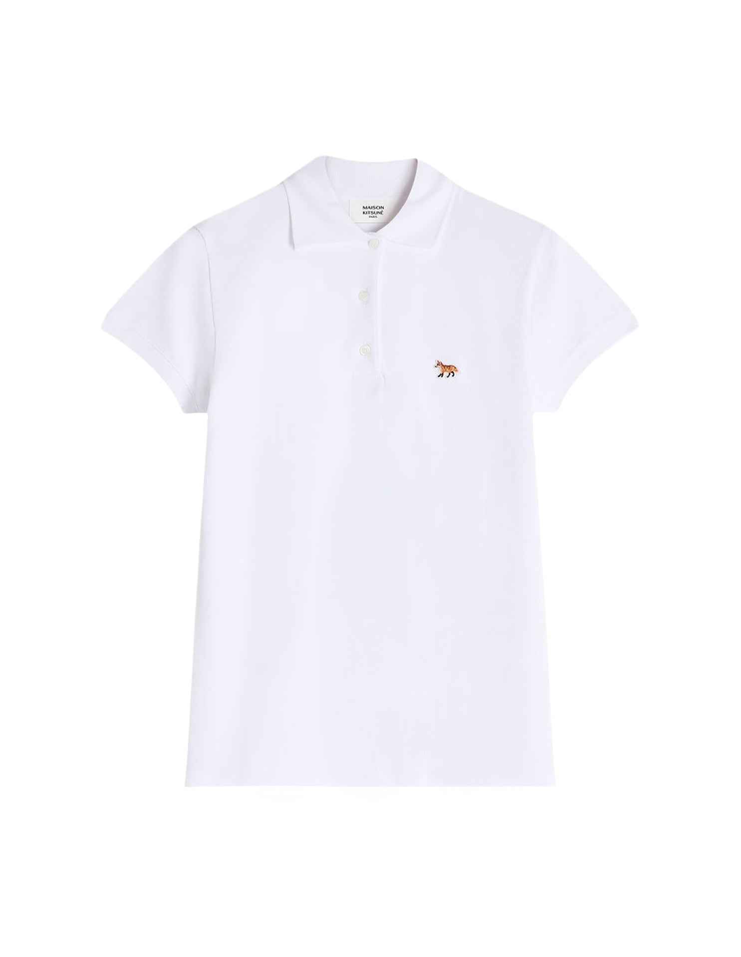 Baby Fox short-sleeved polo shirt - White