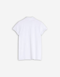 Baby Fox short-sleeved polo shirt - White