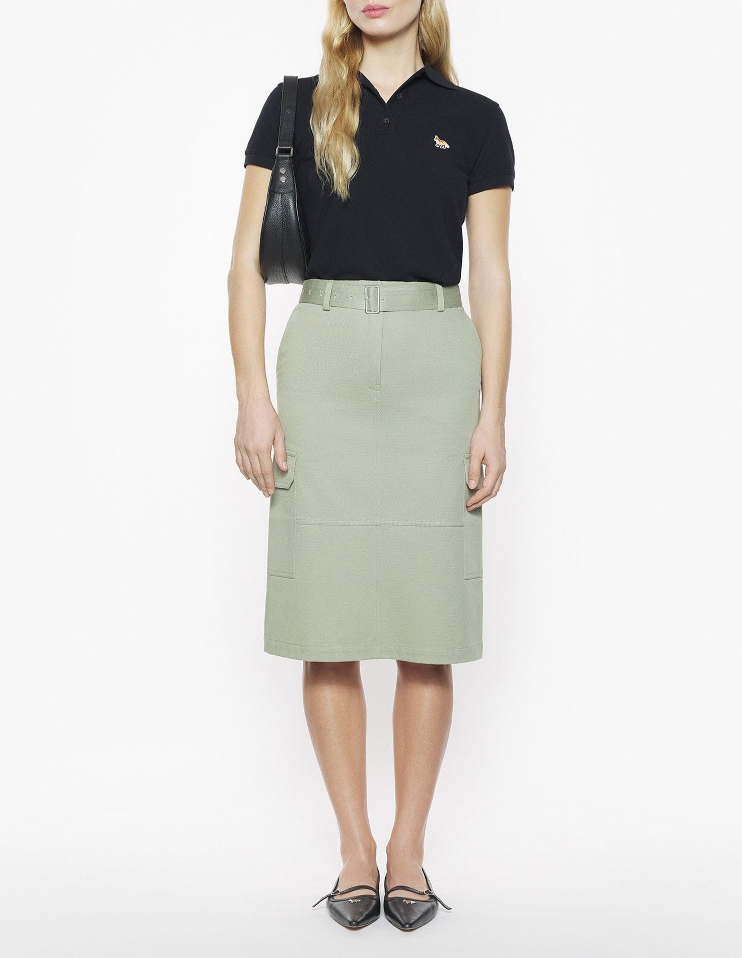 Baby Fox short-sleeved polo shirt - Black