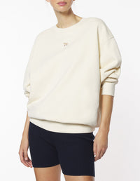 Oversized sweatshirt with Baby Fox badge - Marble