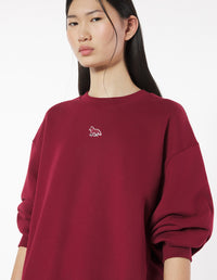 Baby Fox Oversize Sweatshirt - Red Brown