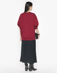 Baby Fox Oversize Sweatshirt - Red Brown