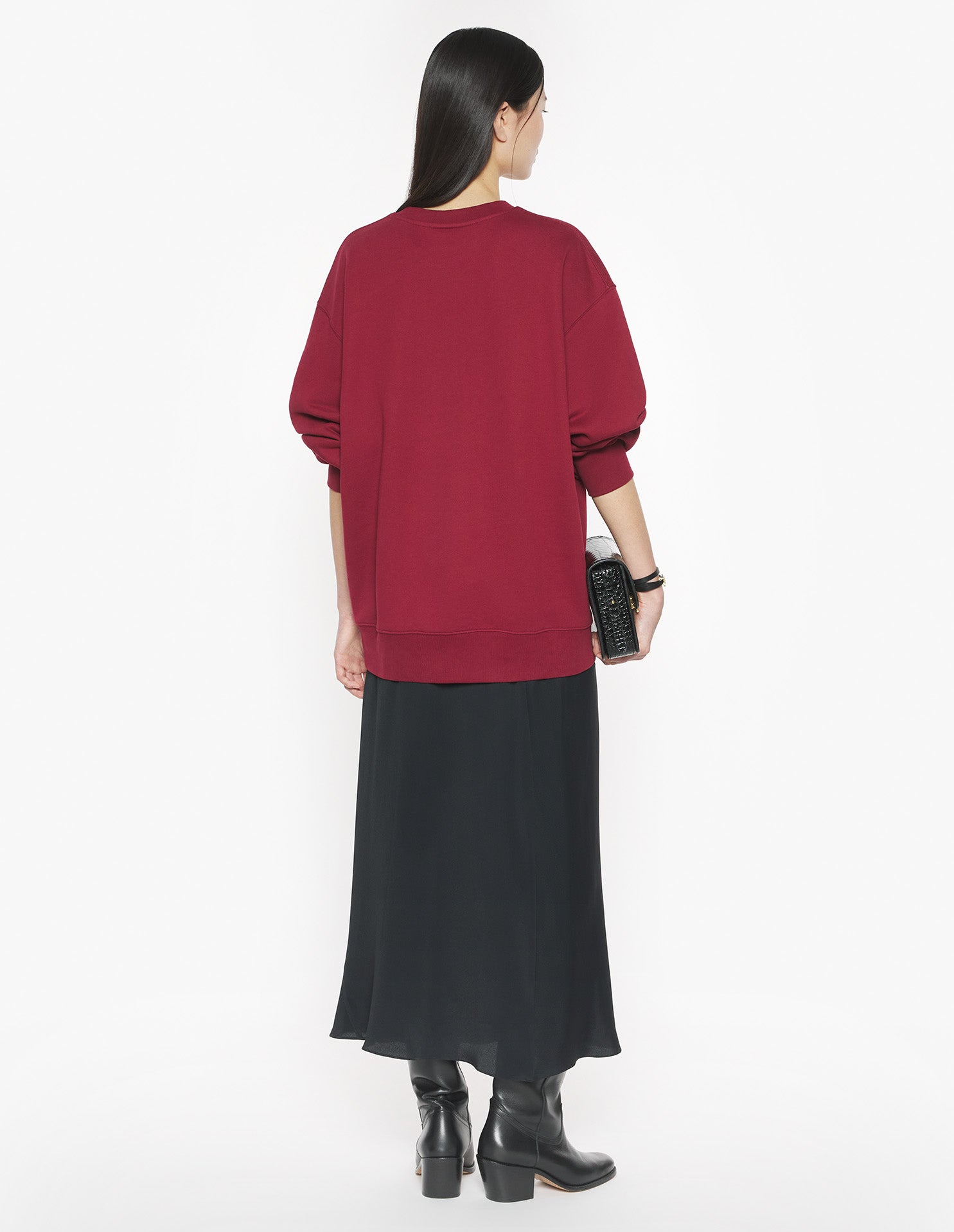 Baby Fox Oversize Sweatshirt - Red Brown