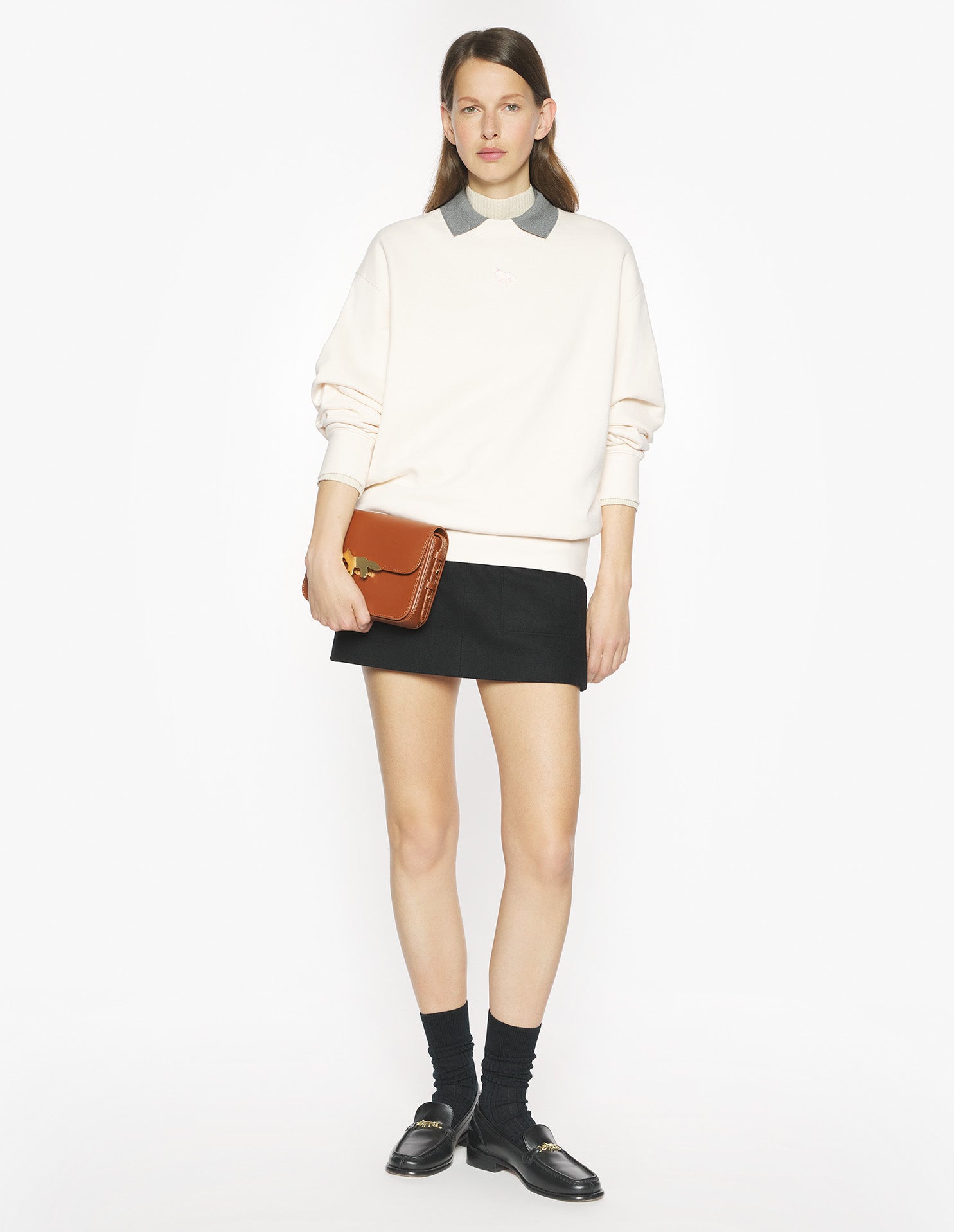 Baby Fox Oversize Sweatshirt - Angel Wing