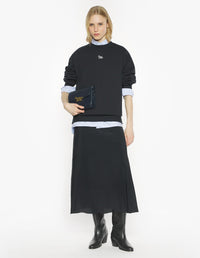 Baby Fox Oversize Sweatshirt - Black