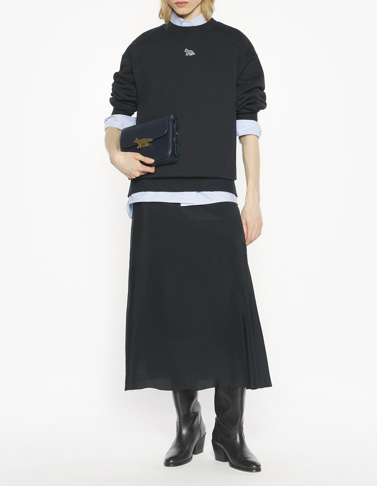 Pull oversize Baby Fox - Black