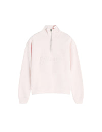 Pull à col camionneur zippé - Pink Fizz