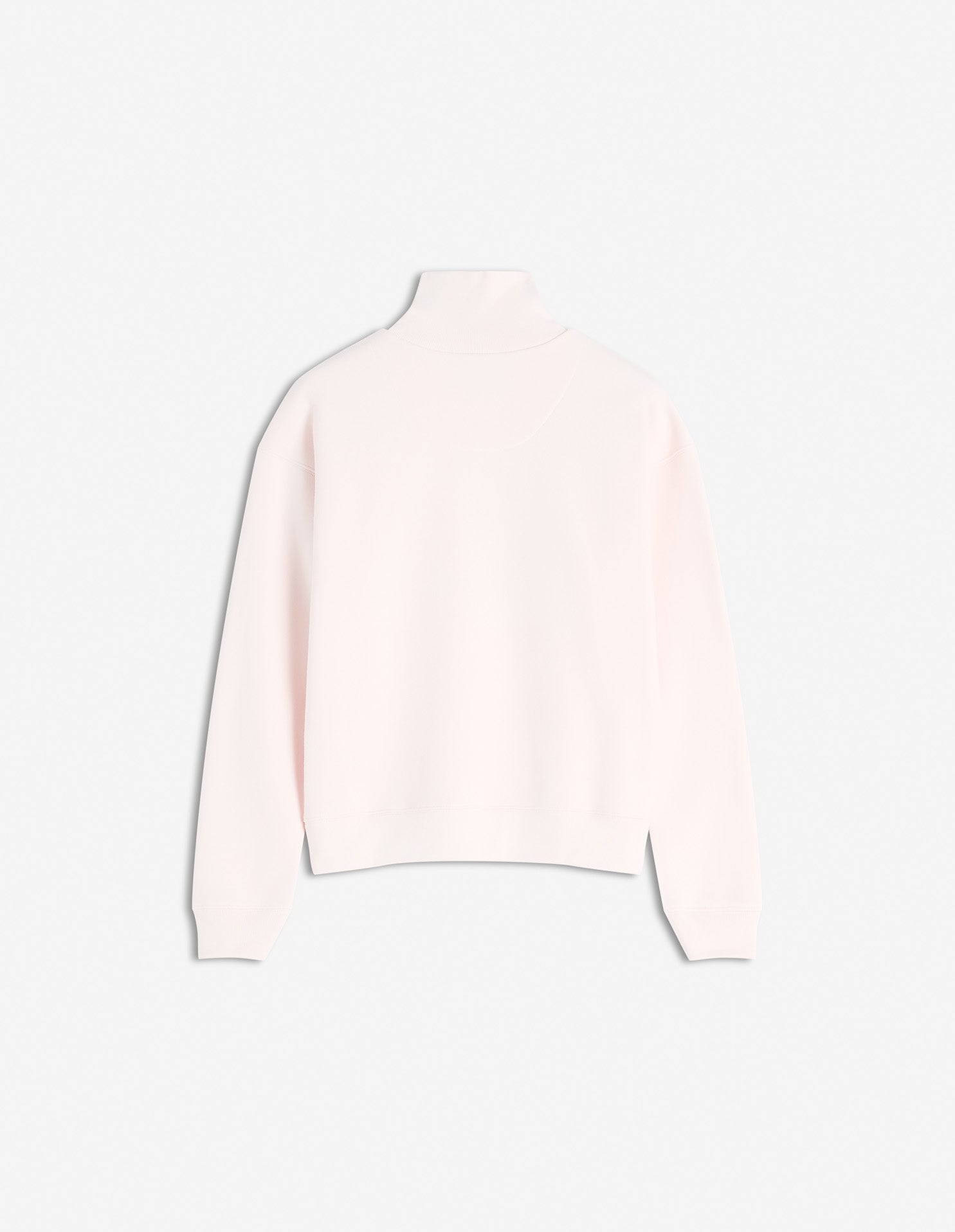 Truck-neck sweatshirt with embossed logo - Pink Fizz