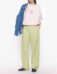 Oversized Bubble logo sweatshirt - Rosewater