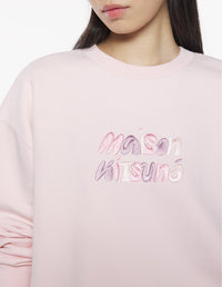Oversized Bubble logo sweatshirt - Rosewater