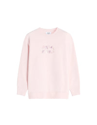 Oversized Bubble logo sweatshirt - Rosewater