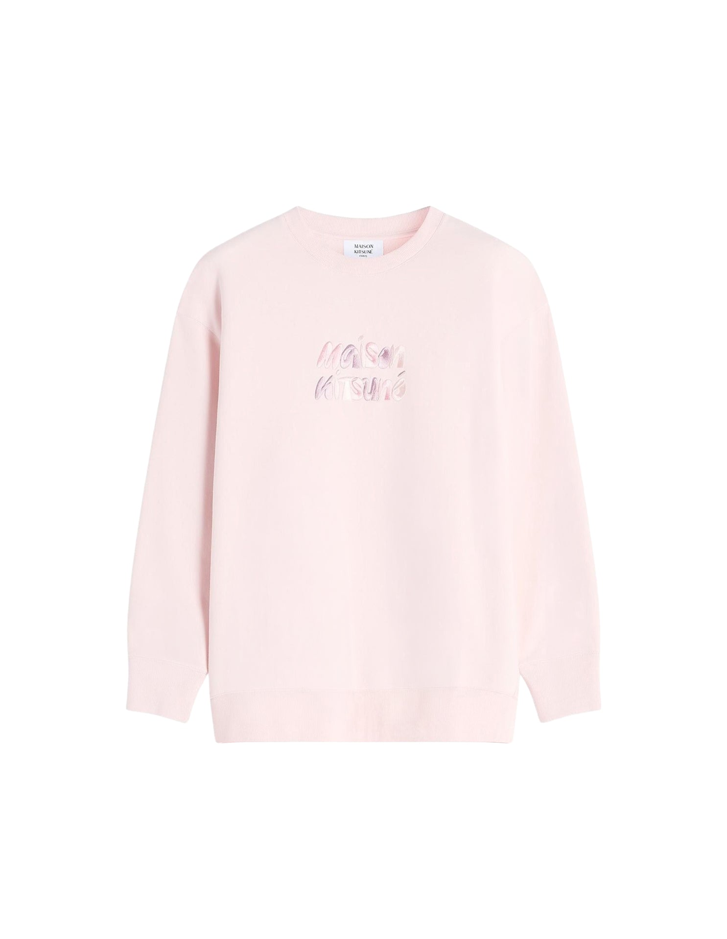 Oversized Bubble logo sweatshirt - Rosewater