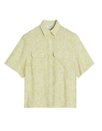 Loose-fitting short-sleeved shirt - Lime Print