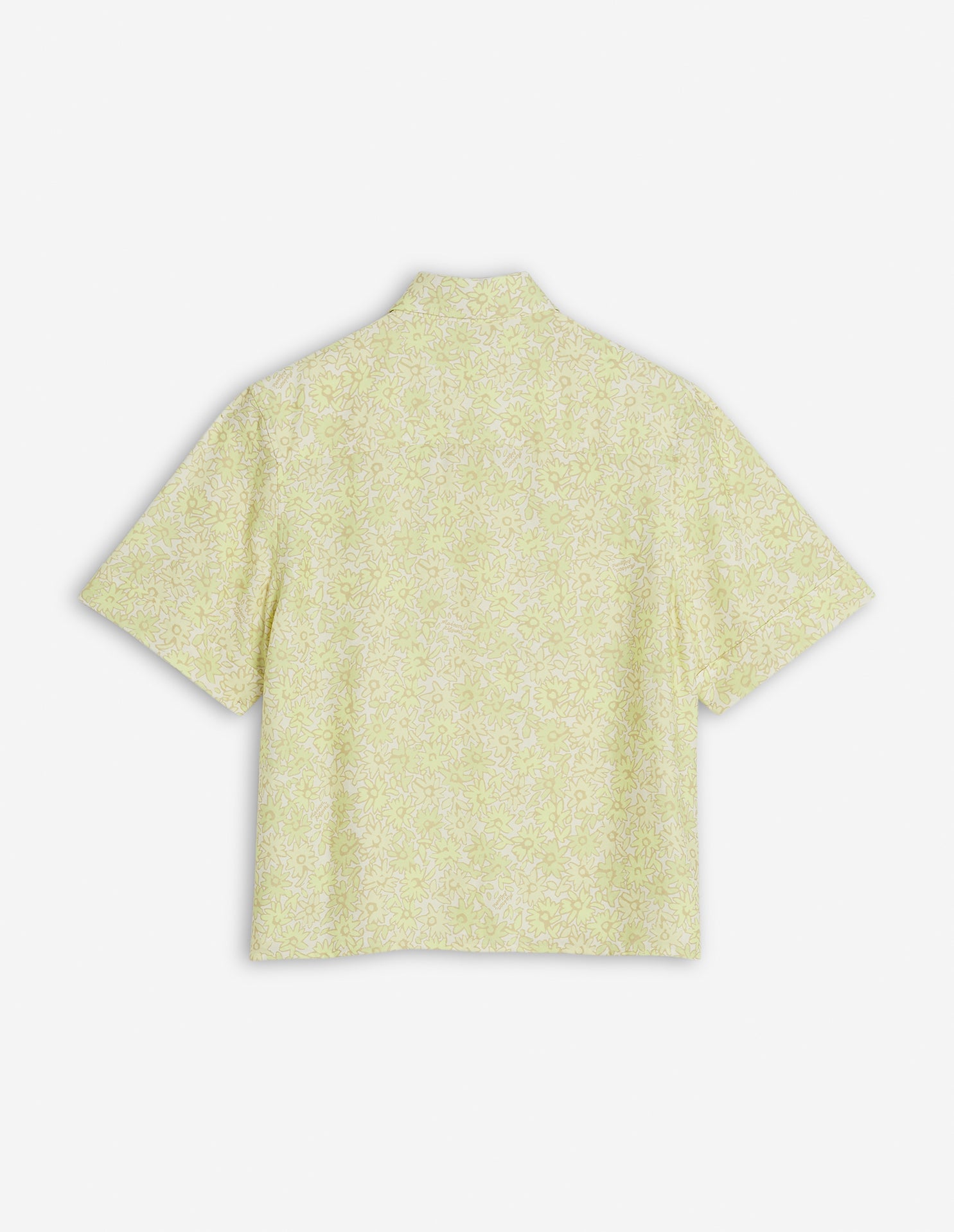 Loose-fitting short-sleeved shirt - Lime Print