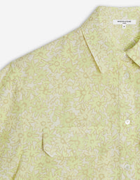 Loose-fitting short-sleeved shirt - Lime Print