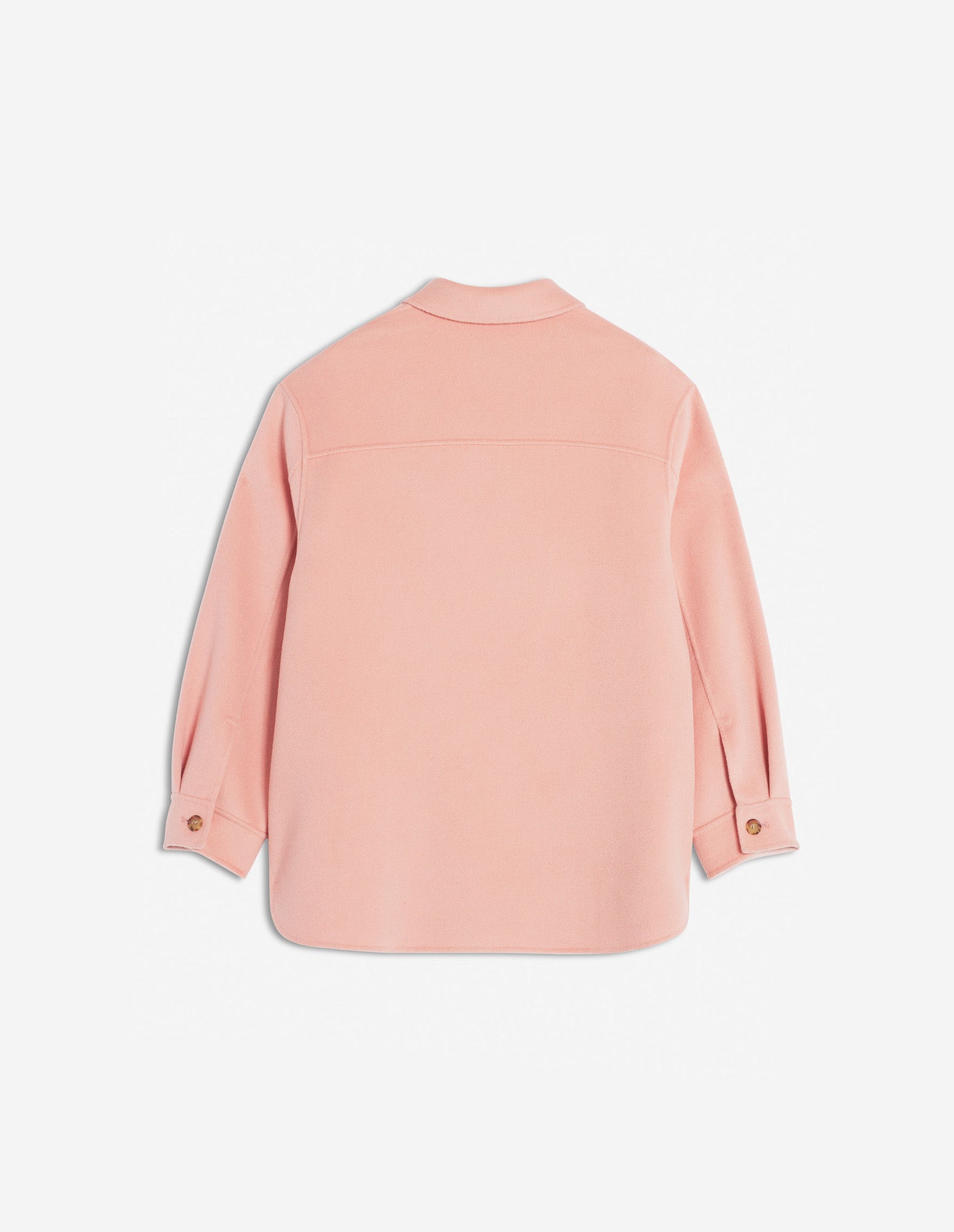 Wool pocket overshirt - Porcelaine Pink