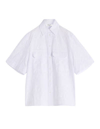 Chemise ample brodée - White