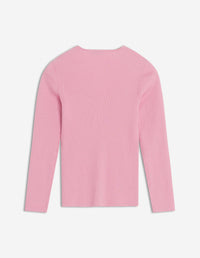 Baby Fox fitted wool cardigan - Strawberry