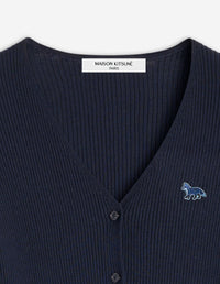 Baby Fox wool blend fitted cardigan - Navy