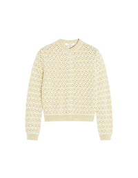 Cardigan rayé en maille pointelle - Harvest & Milk