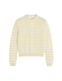 Cardigan en maille pointelle rayée - Harvest & Milk