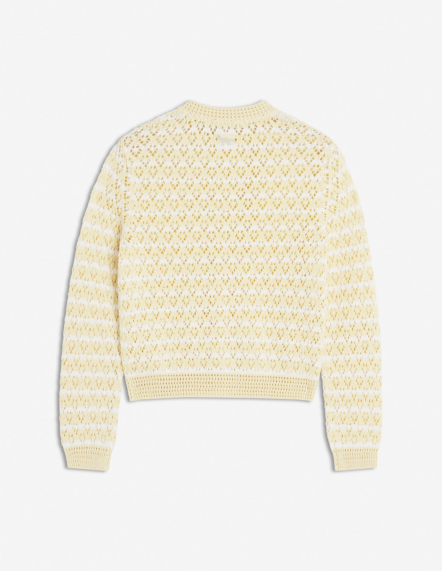 Striped pointelle knit cardigan - Harvest & Milk