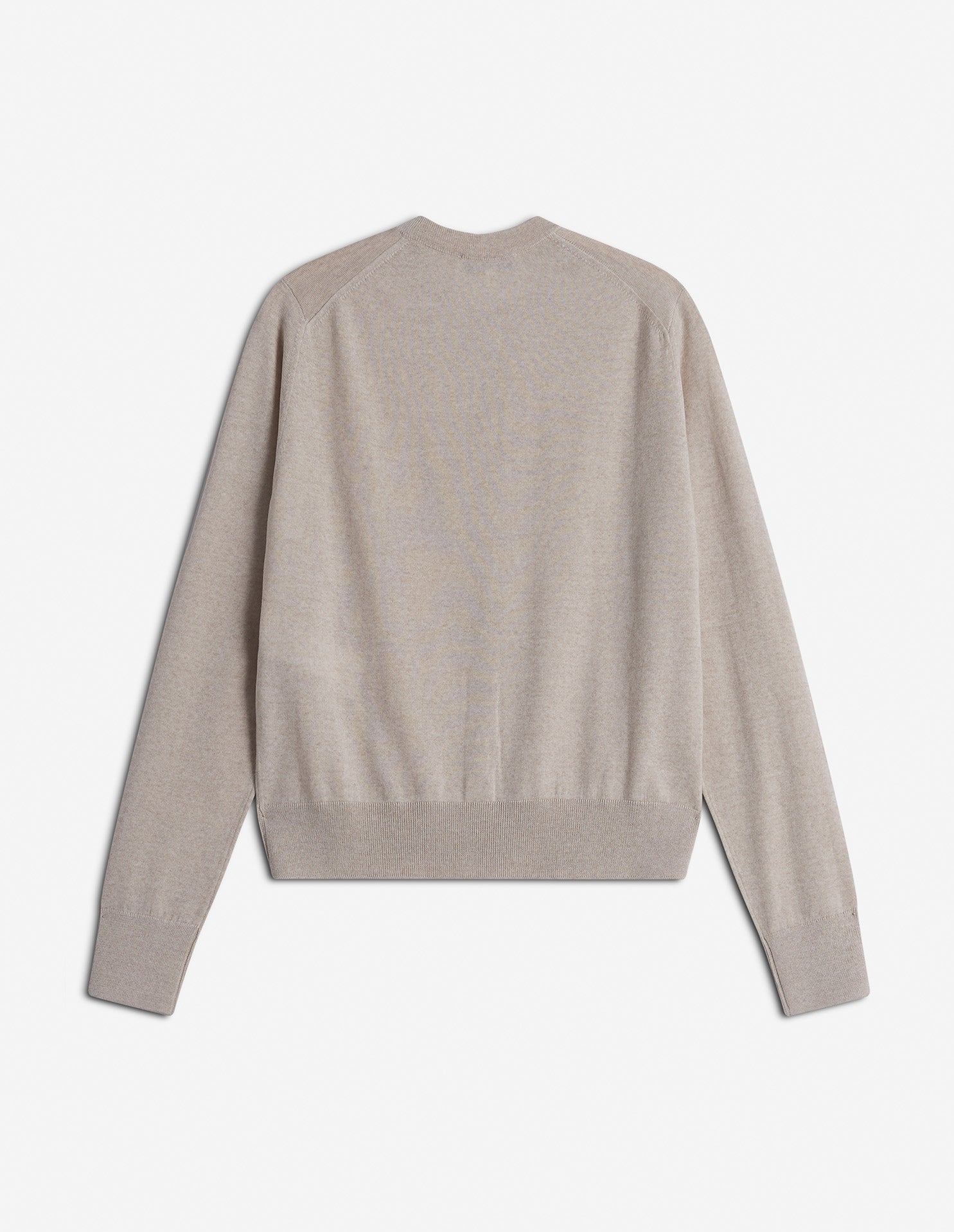 Cardigan Baby Fox avec écusson brodé en laine - Light Beige Melange