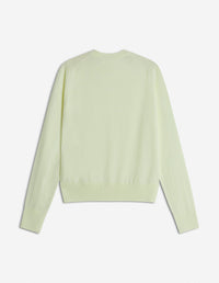 Baby Fox cardigan with embroidered wool badge - Lemonade