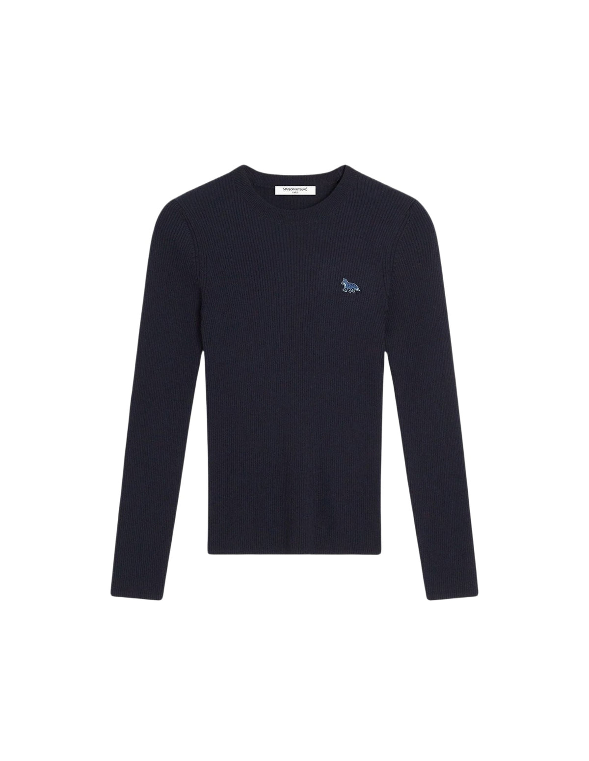 Pull côtelé Baby Fox en laine mélangée - Navy