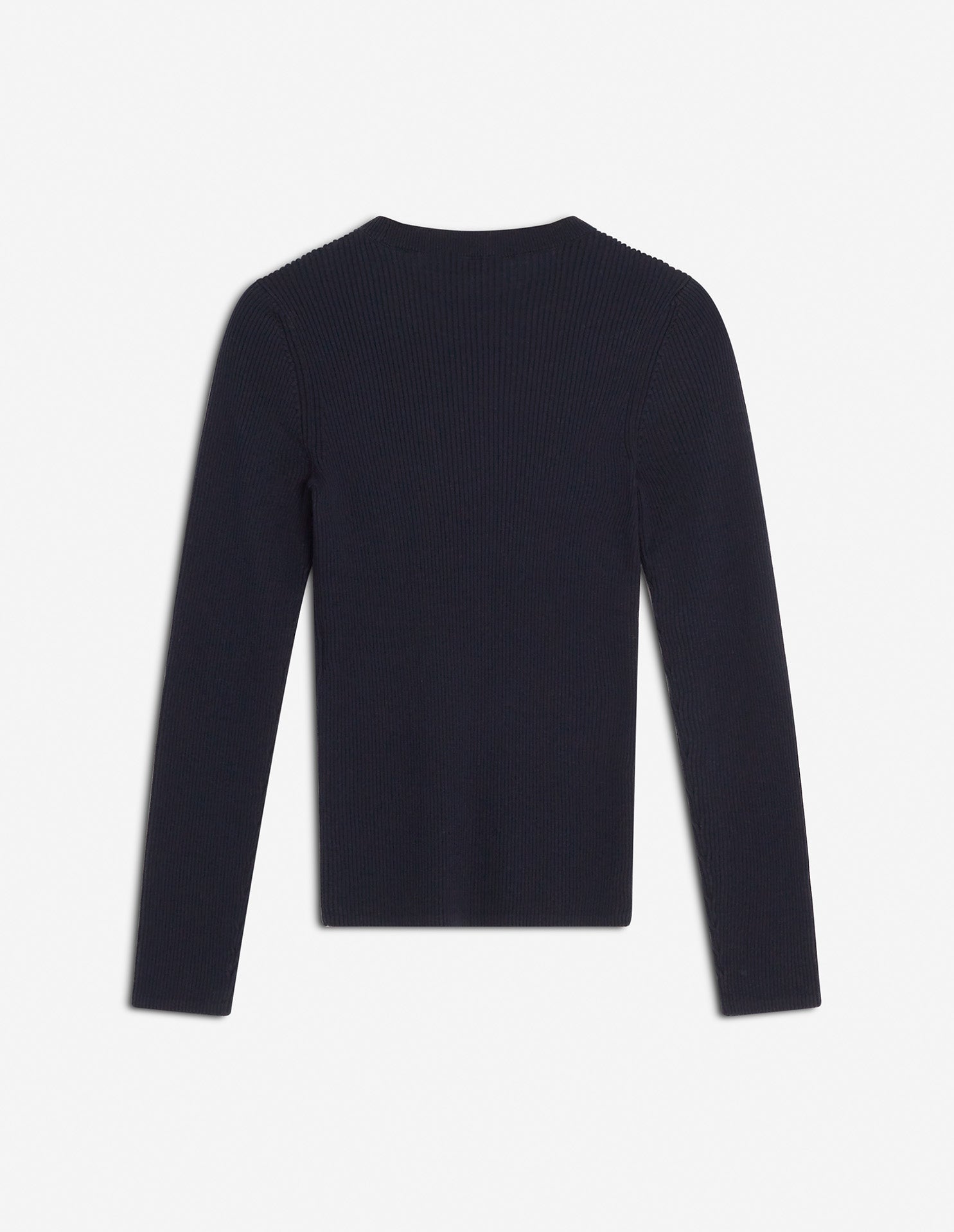 Baby Fox wool blend ribbed jumper - Navy