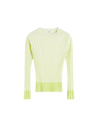 Pull côtelé avec écusson brodé Baby Fox - Citron Vert