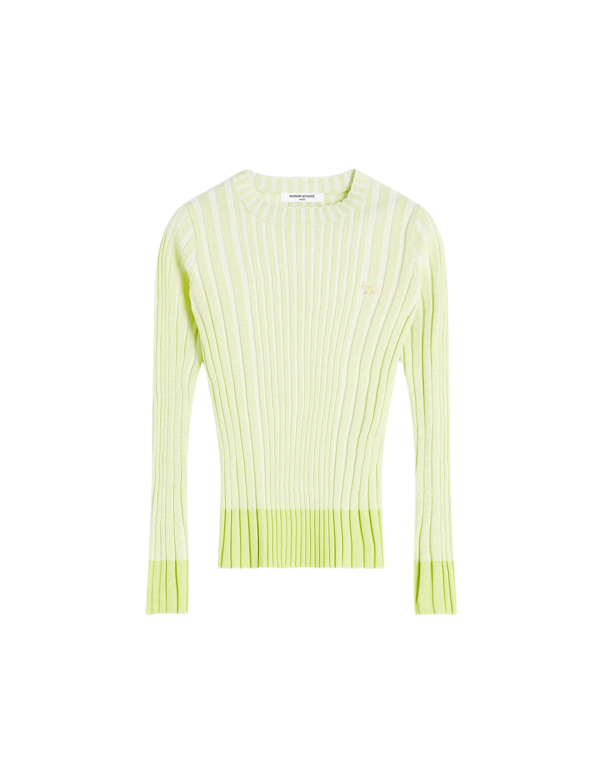 Pull côtelé avec écusson brodé Baby Fox - Citron Vert