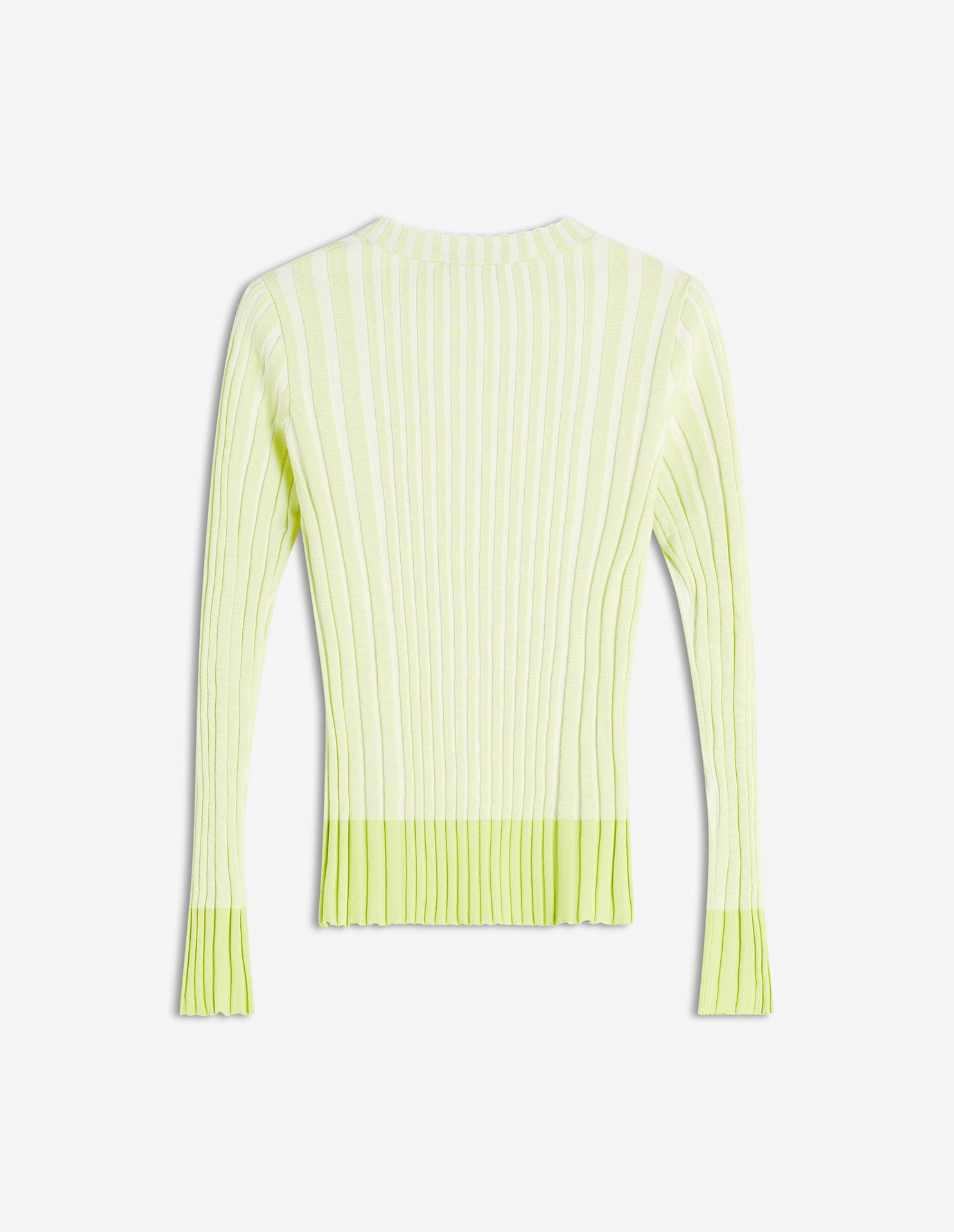 Baby Fox Patch Ribbed Jumper - Citron Vert