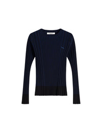 Pull côtelé avec écusson brodé Baby Fox - Ink Blue