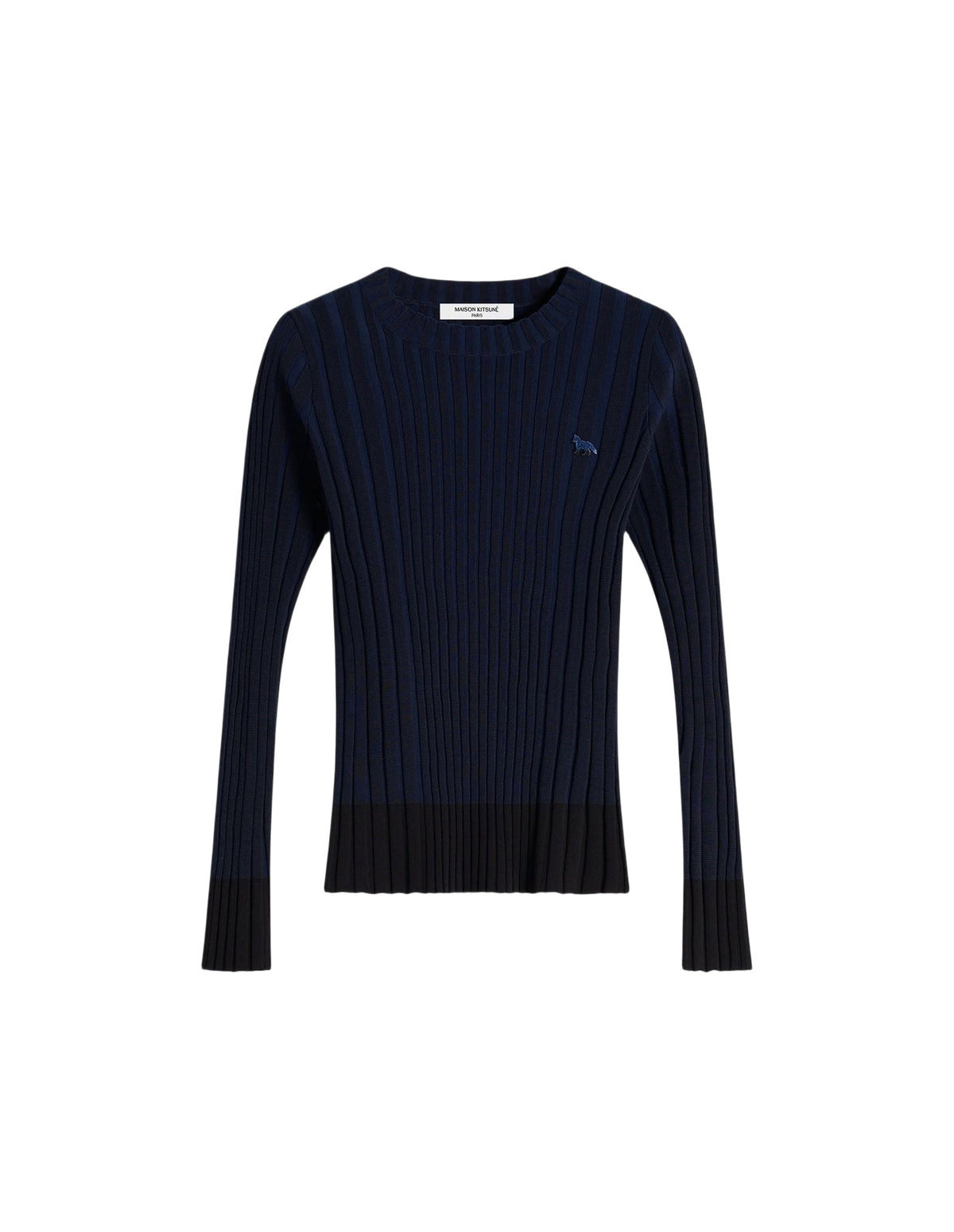 Pull côtelé avec écusson brodé Baby Fox - Ink Blue