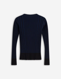 Pull côtelé avec écusson brodé Baby Fox - Ink Blue
