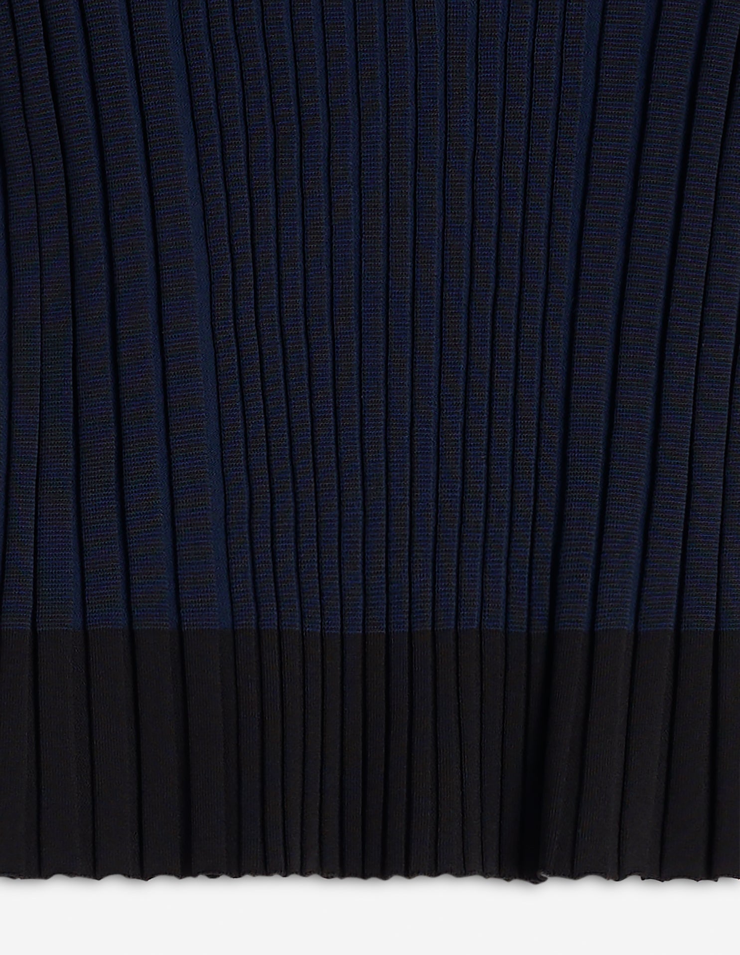 Ribbed jumper with embroidered Baby Fox badge - Ink Blue