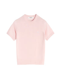 Baby Fox short-sleeved wool T-shirt - Rosewater