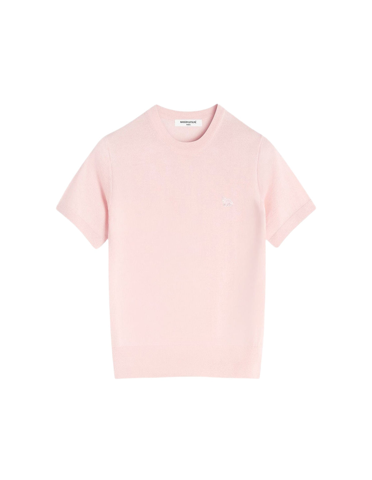 T-shirt Baby Fox à manches courtes en laine - Rosewater