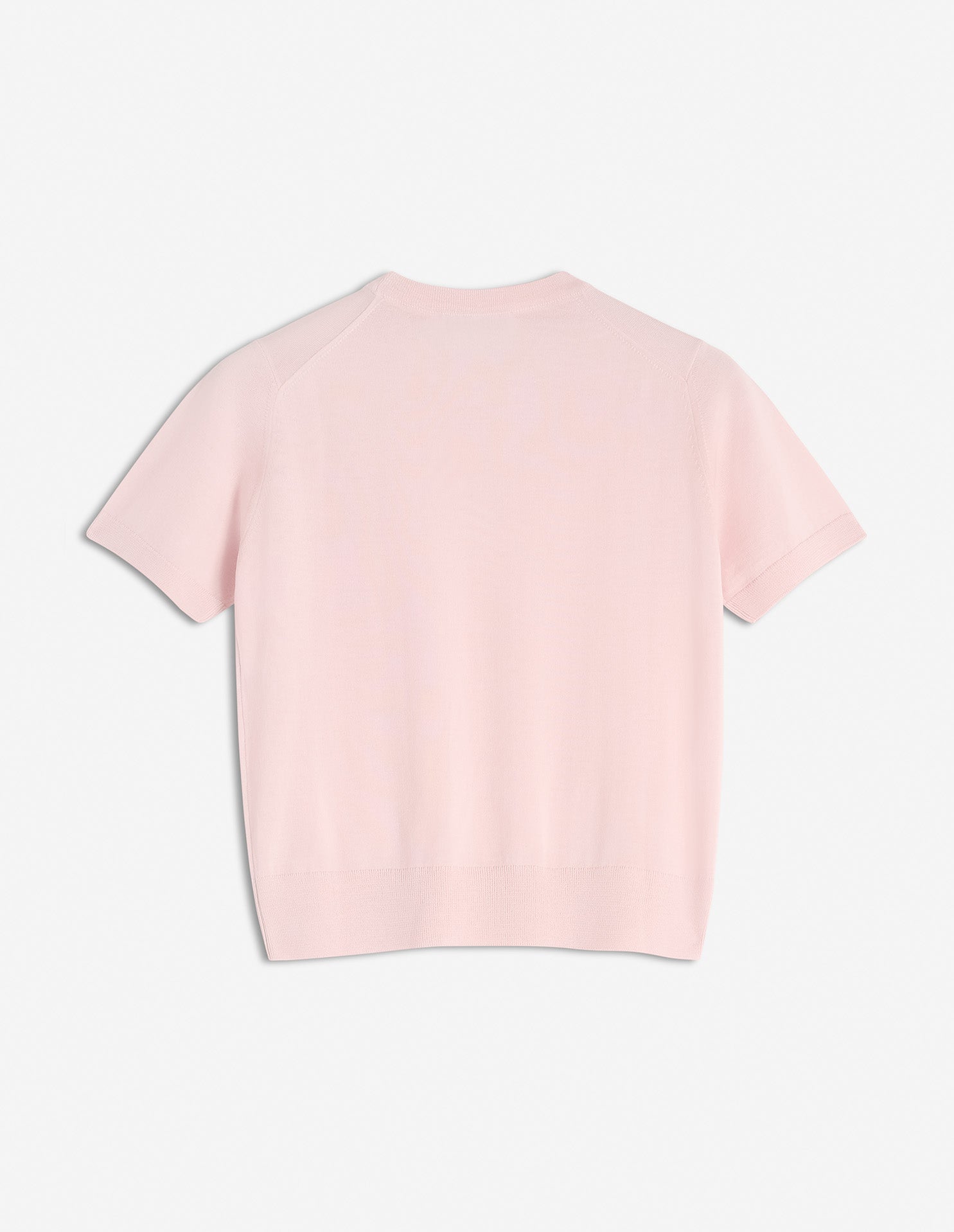 T-shirt Baby Fox à manches courtes en laine - Rosewater